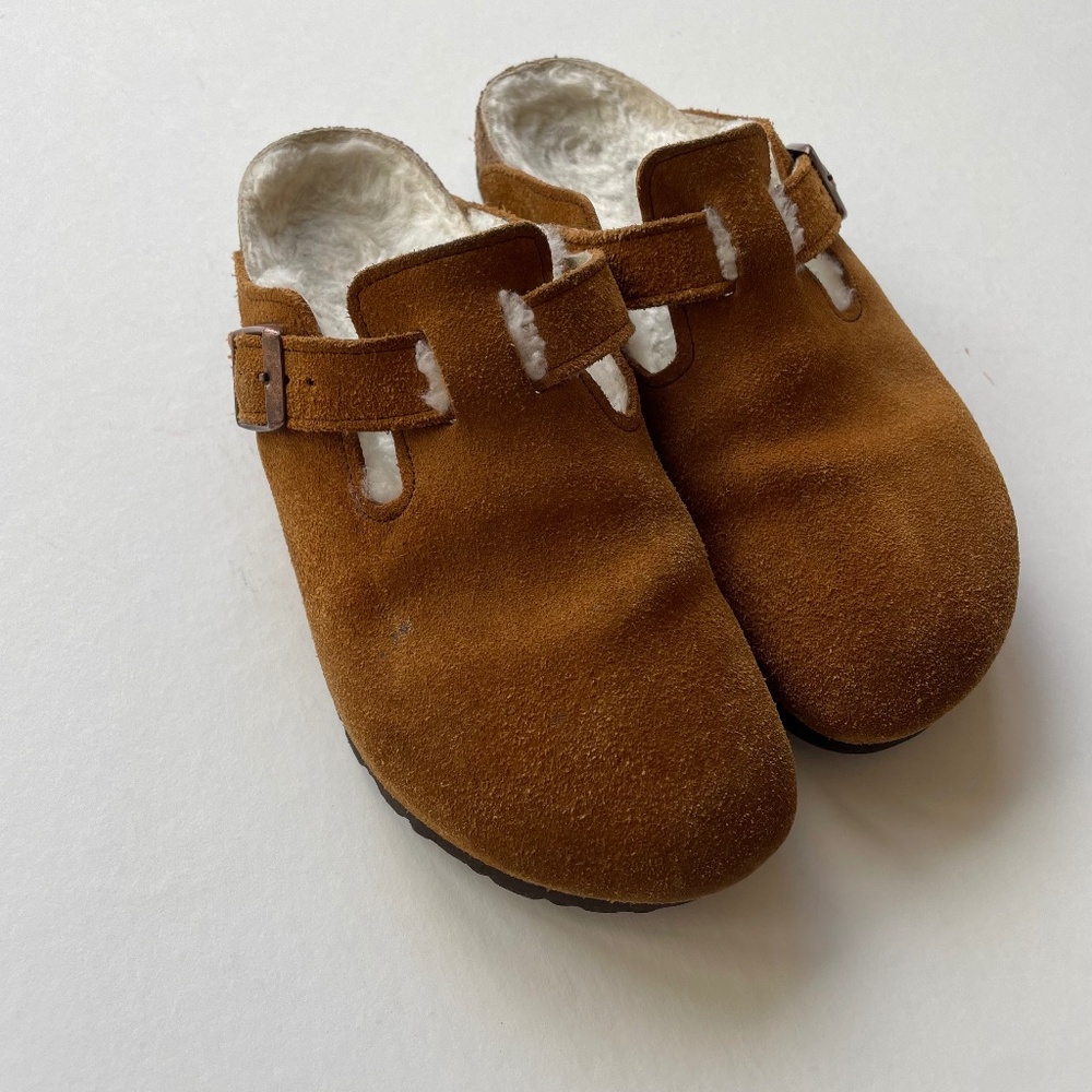 Birkenstock shearling Boston Clog